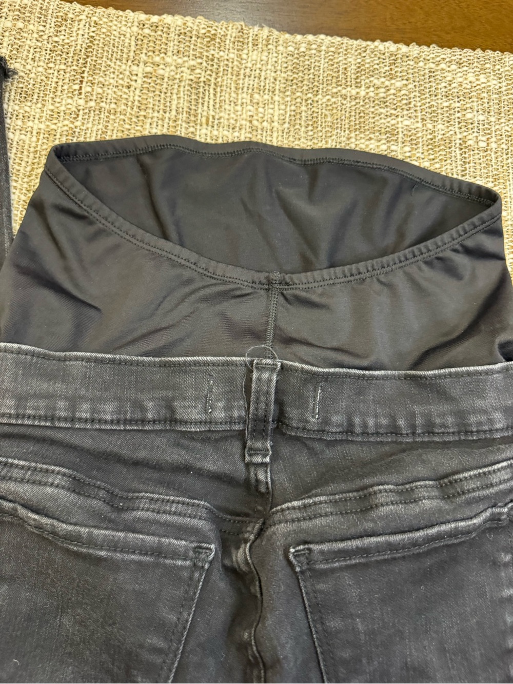 Abercrombie & Fitch Maternity Black Skinny Jeans Super Skinny Ankle Size 27/4R - Picture 4 of 7